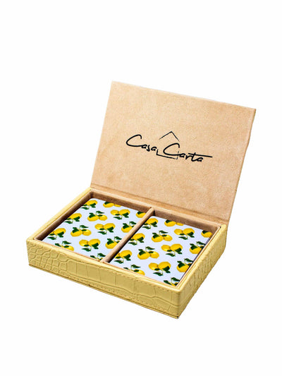 CasaCarta Capri lemons playing cards at Collagerie