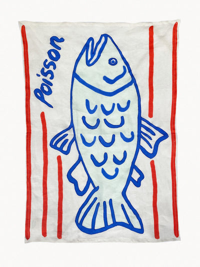 Amuse La Bouche Poisson tea towel at Collagerie