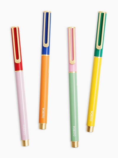 Poketo Colourblock cap pens at Collagerie