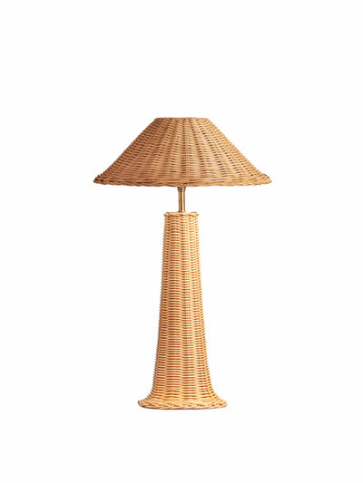 Pooky Rattan table lamp at Collagerie