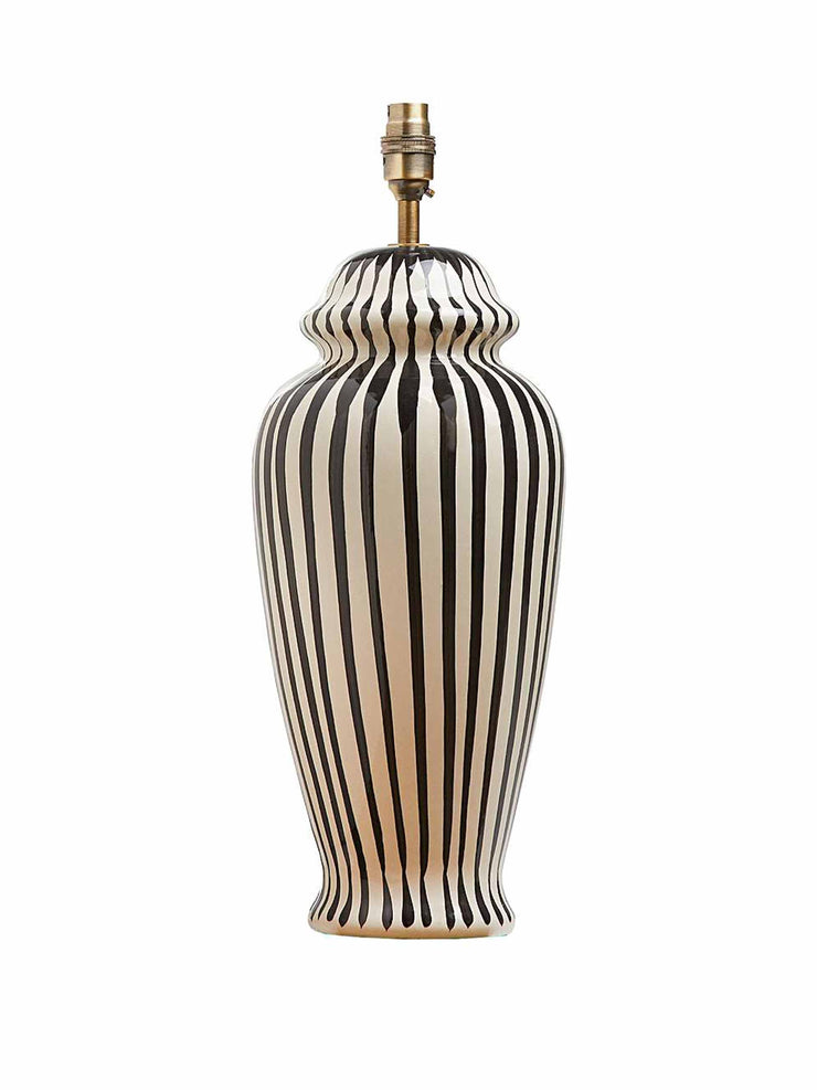 Striped table lamp