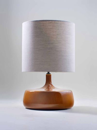 Porta Romana Earthenware and linen lamp at Collagerie