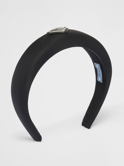 Prada Black re-nylon headband at Collagerie