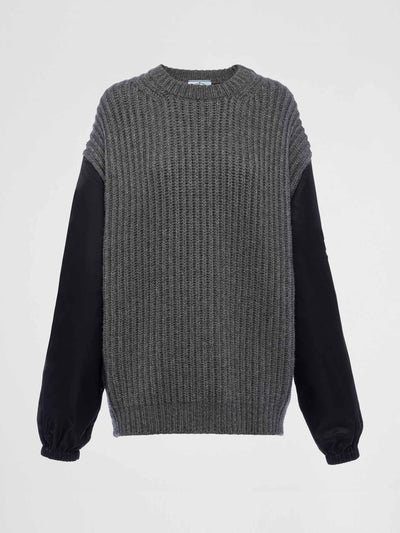 Prada Cashmere, wool and Re-Nylon sweater at Collagerie