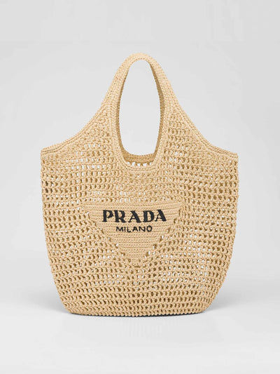 Prada Raffia tote bag at Collagerie