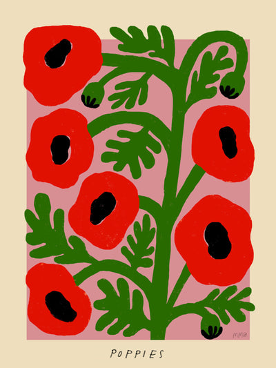 Madelen Möllard Poppies print at Collagerie