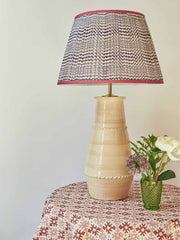 Limited edition horizontal purple squiggle with pink trim