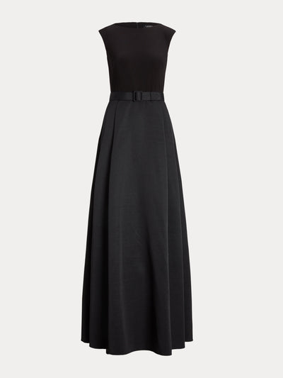 Lauren Ralph Lauren Belted jersey gown at Collagerie