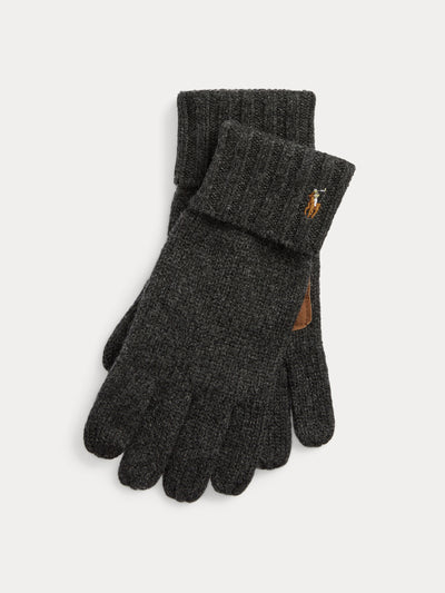 Polo Ralph Lauren Wool touch screen gloves at Collagerie