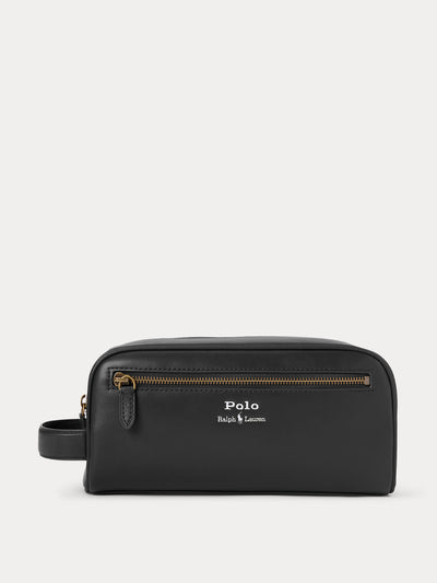 Polo Ralph Lauren Leather travel case at Collagerie