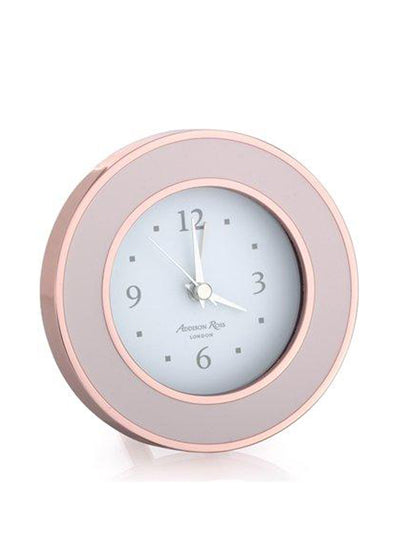 Addison Ross Pink and rose gold alarm clock at Collagerie