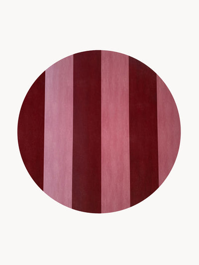 Amuse La Bouche Striped placemat in Blush and Rouge at Collagerie