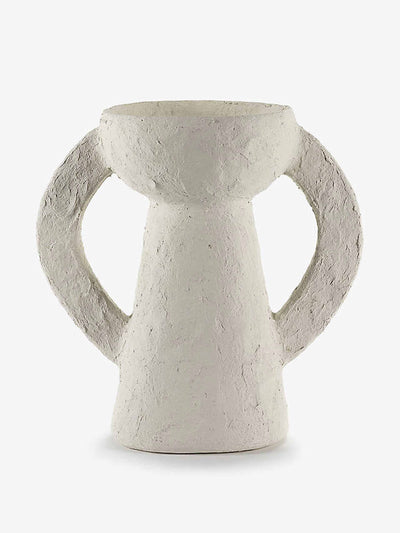 Serax White natural vase at Collagerie