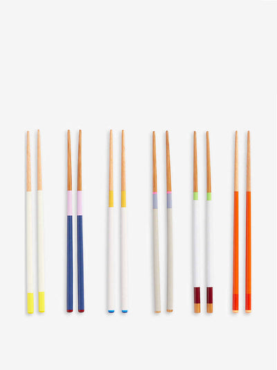 Hay Multi-coloured chopsticks (set of 6) at Collagerie