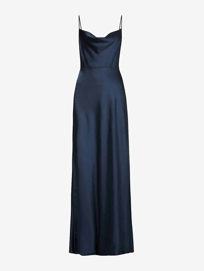 Jenny Yoo Sylvie cowl-neck satin gown at Collagerie