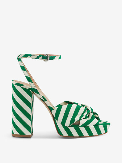 LK Bennett Striped woven platform sandals at Collagerie