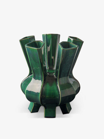 Pols Potten Puyi glazed ceramic vase at Collagerie