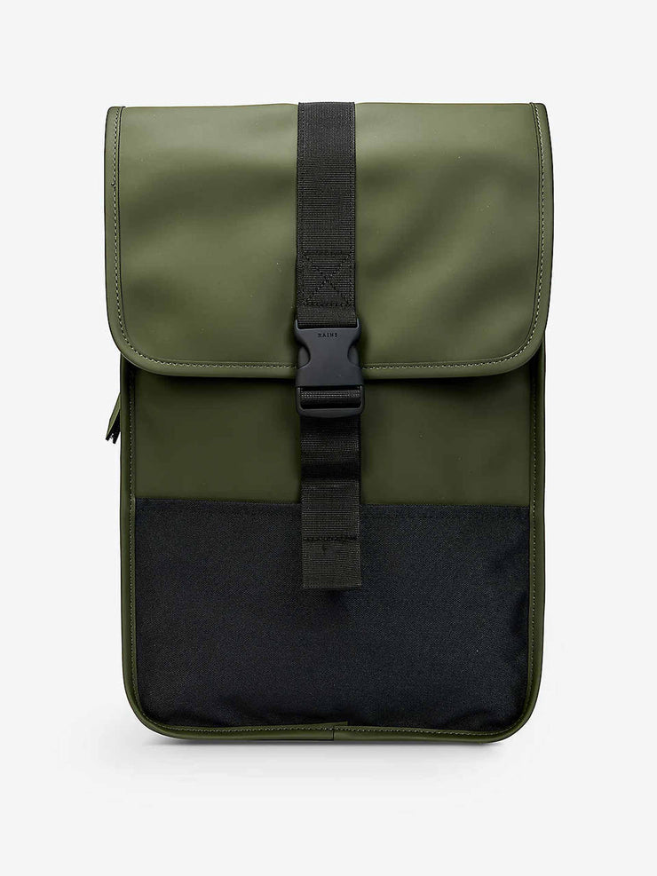 Green shell backpack