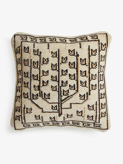 Soho Home Jute and cotton-blend tapestry cushion at Collagerie