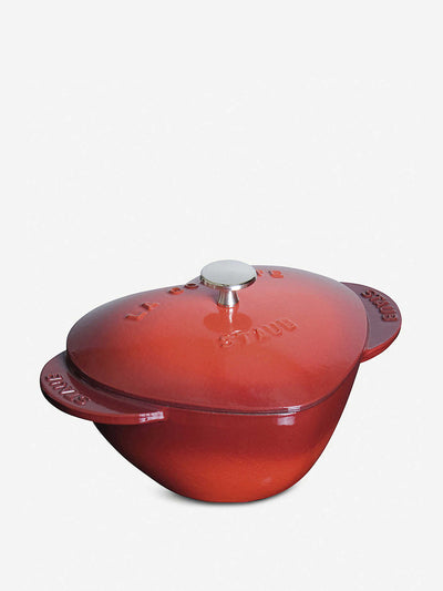 Staub Heart-shaped cast iron cocotte at Collagerie