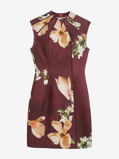 Ted Baker Floral print woven mini dress at Collagerie