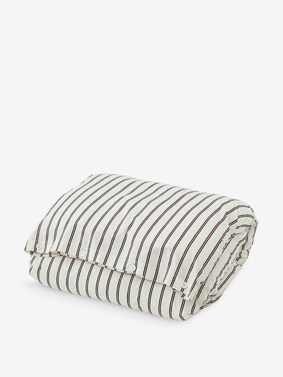 Tekla Tekla stripe-print organic cotton-percale double duvet cover at Collagerie