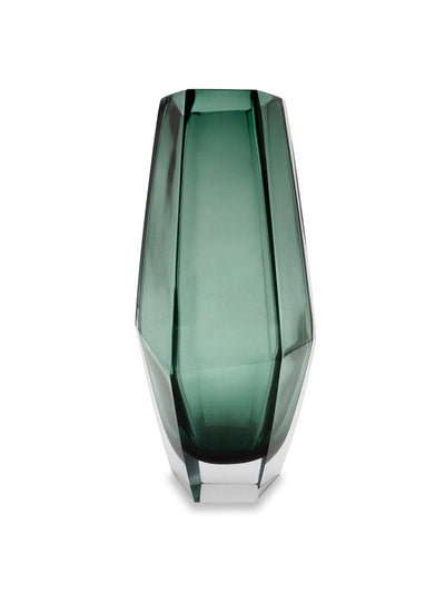 Liang & Eimil Green glass Wiley vase at Collagerie