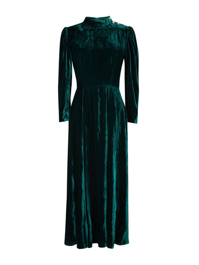 Beulah London Sonia green velvet dress at Collagerie