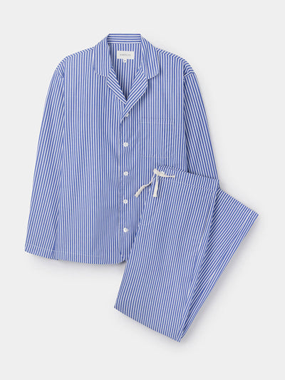 Sirplus Blue and white striped cotton pyjamas at Collagerie