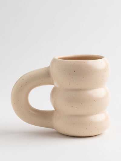 Sklum Ceramic coffee mug in beige vintage at Collagerie