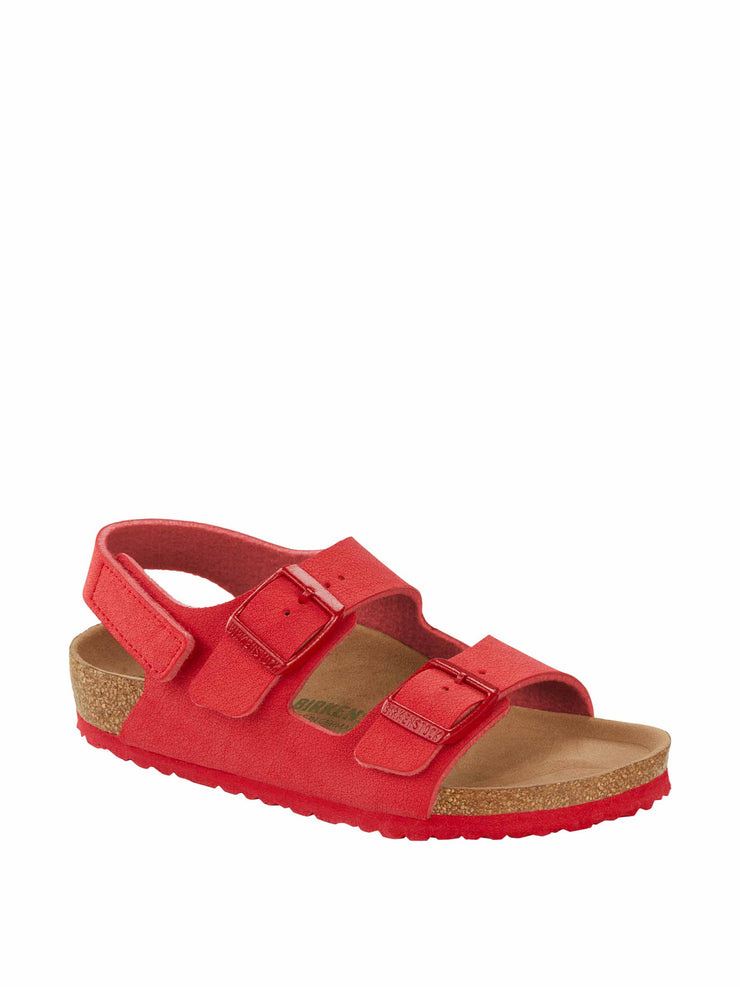 Vegan velcro red sandals