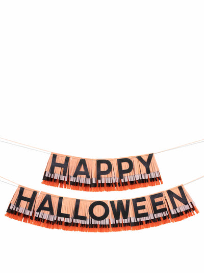 Meri Meri Happy Halloween fringe garland at Collagerie