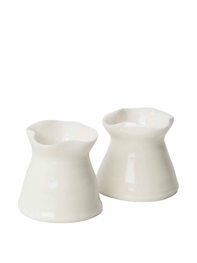 Joanna Ling Ceramics Pair of porcelain candleholders at Collagerie