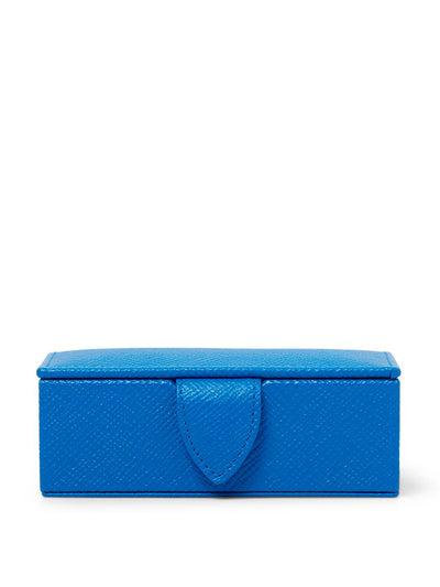 Smythson Blue cufflinks case at Collagerie