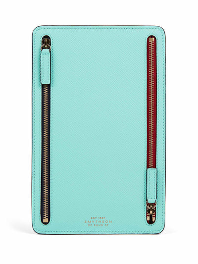 Smythson Personalised multi zip case at Collagerie