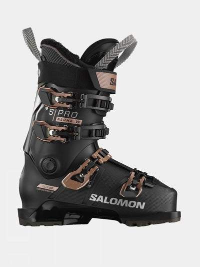 Salomon Black and rose gold ski boots at Collagerie