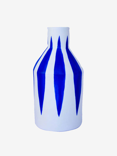 Sophie Alda Blue diamond bottle vase at Collagerie