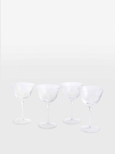 Soho Home Coupe glass set of 4 at Collagerie