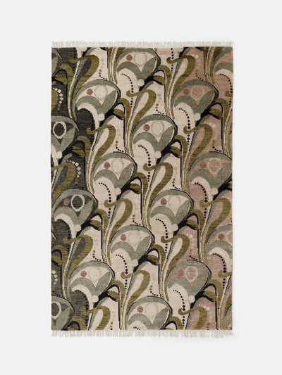 Soho Home Art Nouveau inspired hand knotted rug at Collagerie