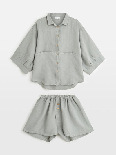 Soho Home Linen short pyjama set at Collagerie