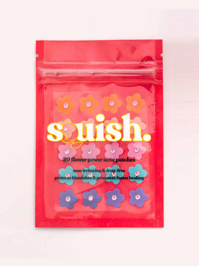 Squish Flower acne patches at Collagerie