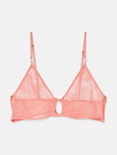 Stella Mccartney Pink lace bralette at Collagerie