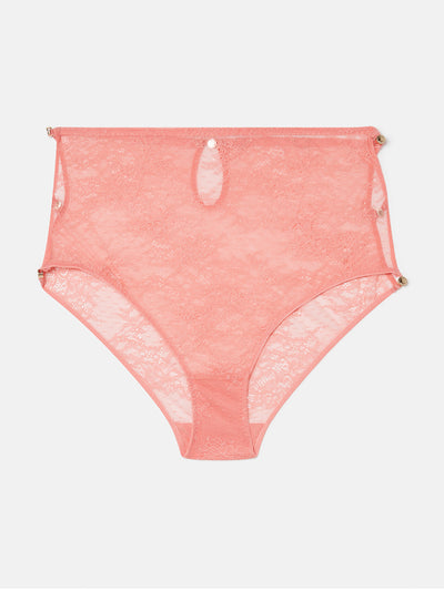 Stella Mccartney Pink lace high waisted knickers at Collagerie