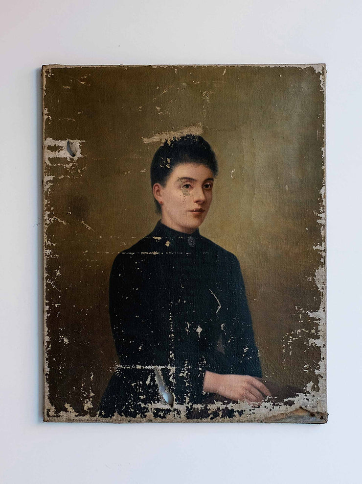 Vintage portrait painting