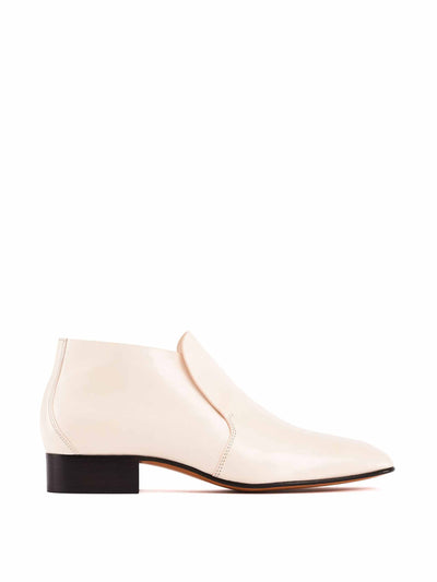 Sweethearts Of The Rodeo White calfskin leather shoes at Collagerie