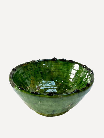 Arbala Tamegroute green bowl at Collagerie