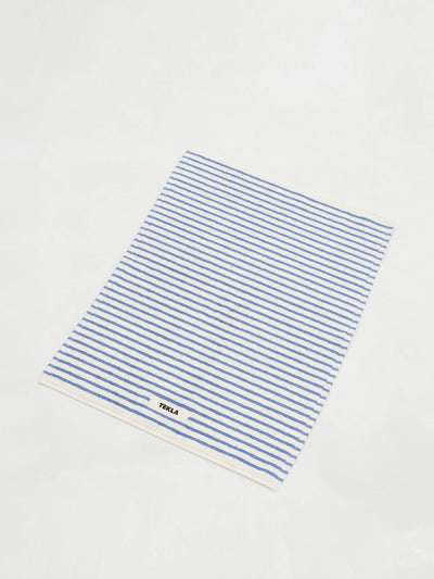 Tekla Blue stripe bathmat at Collagerie