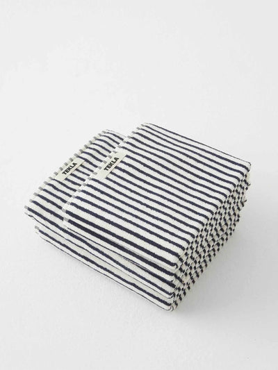 Tekla Striped cotton towels at Collagerie