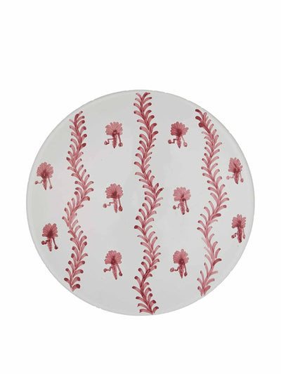 Penny Morrison Pink palm tree ceramic small plate at Collagerie