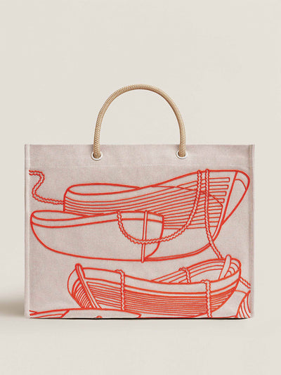 Hermès Embroidered tote bag at Collagerie